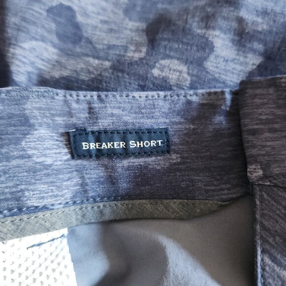 Vineyard Vines Shorts Breaker Short Blue Camo Nylon Spandex Stretch Mens 40 - Picture 8 of 11